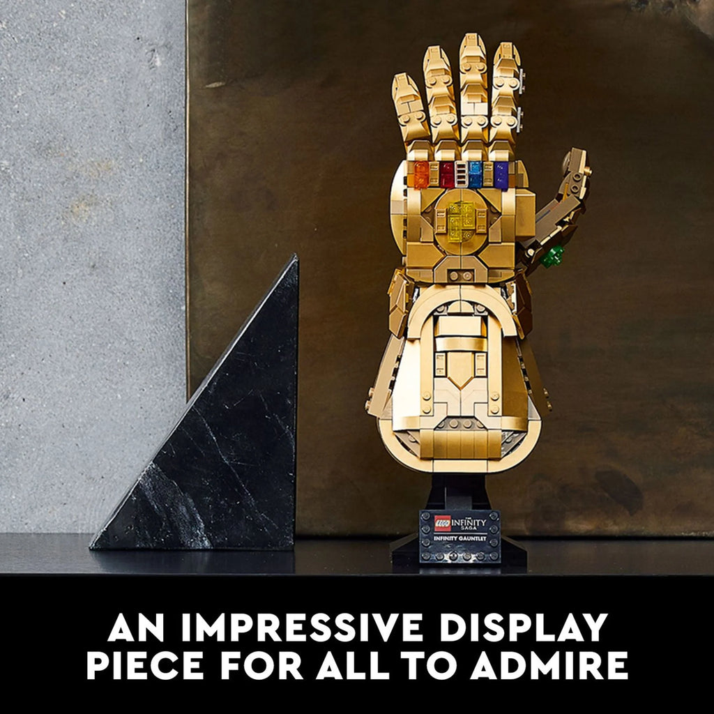LEGO Marvel Infinity Gauntlet Set 76191, Thanos Glove with Infinity Stones, Collectible Adult Building Set F935289