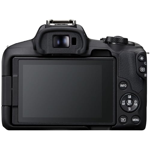 Black Mirrorless Camera with RF-S 18-45mm and RF-S 55-210mm Lens Kit R200