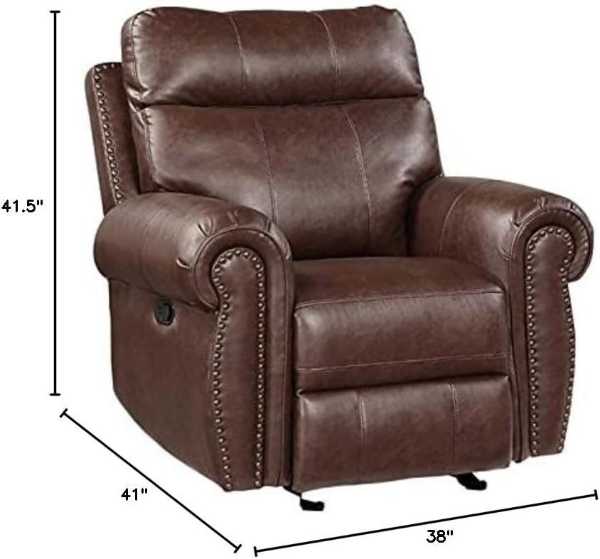 Brown Glider Recliner H1659