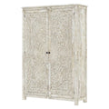 Vintage Carved Wooden Armoire A553
