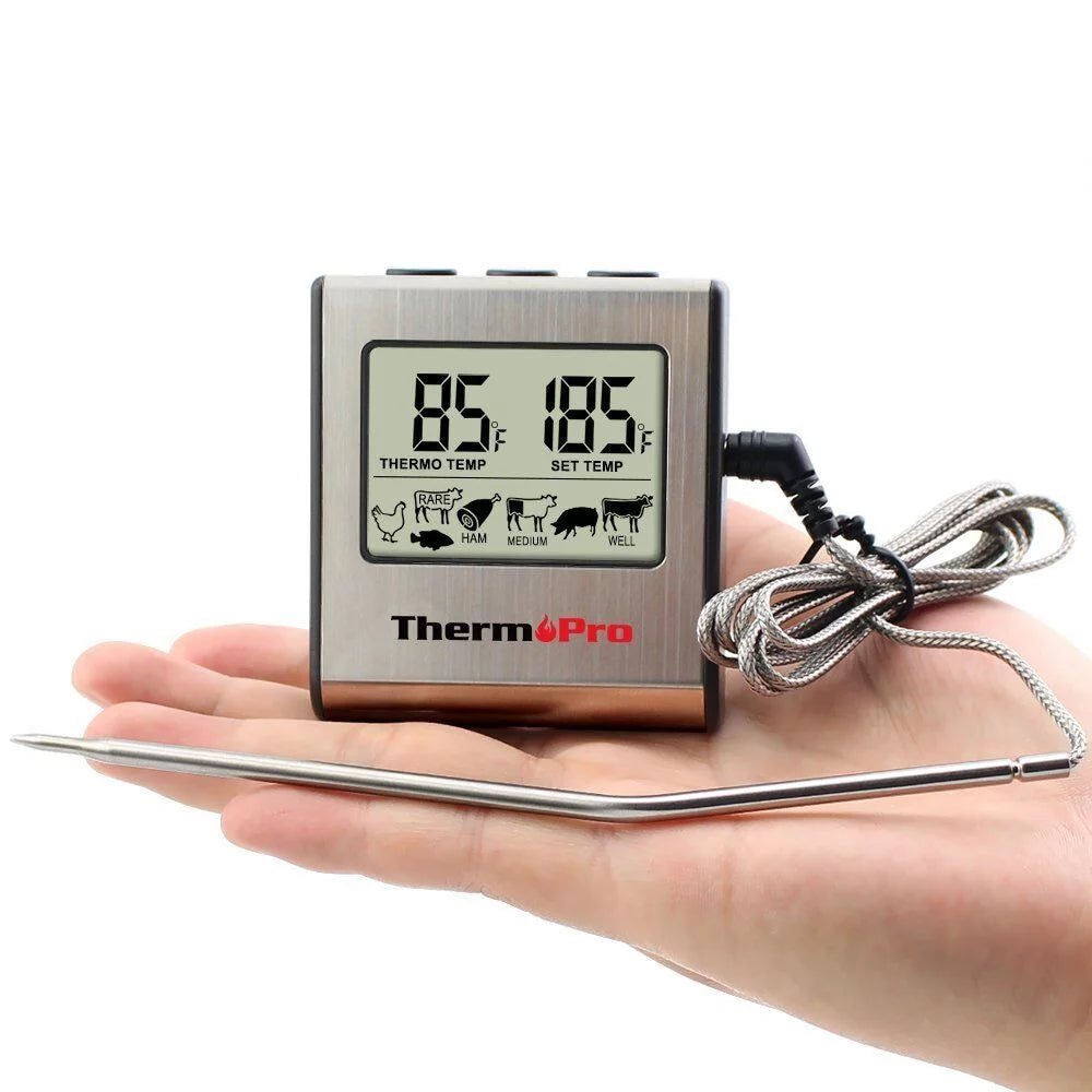 Digital Cooking Meat Thermometer & Clock Timer P5760