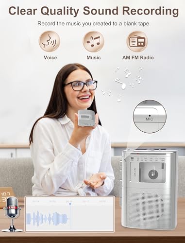 Portable Cassette Player Recorder with Bluetooth Transmitter M899