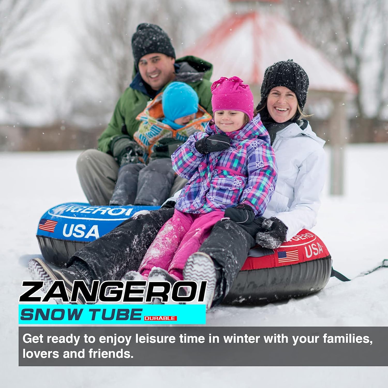 45 inch Heavy Duty Inflatable Snow Tube with Cover Z822031