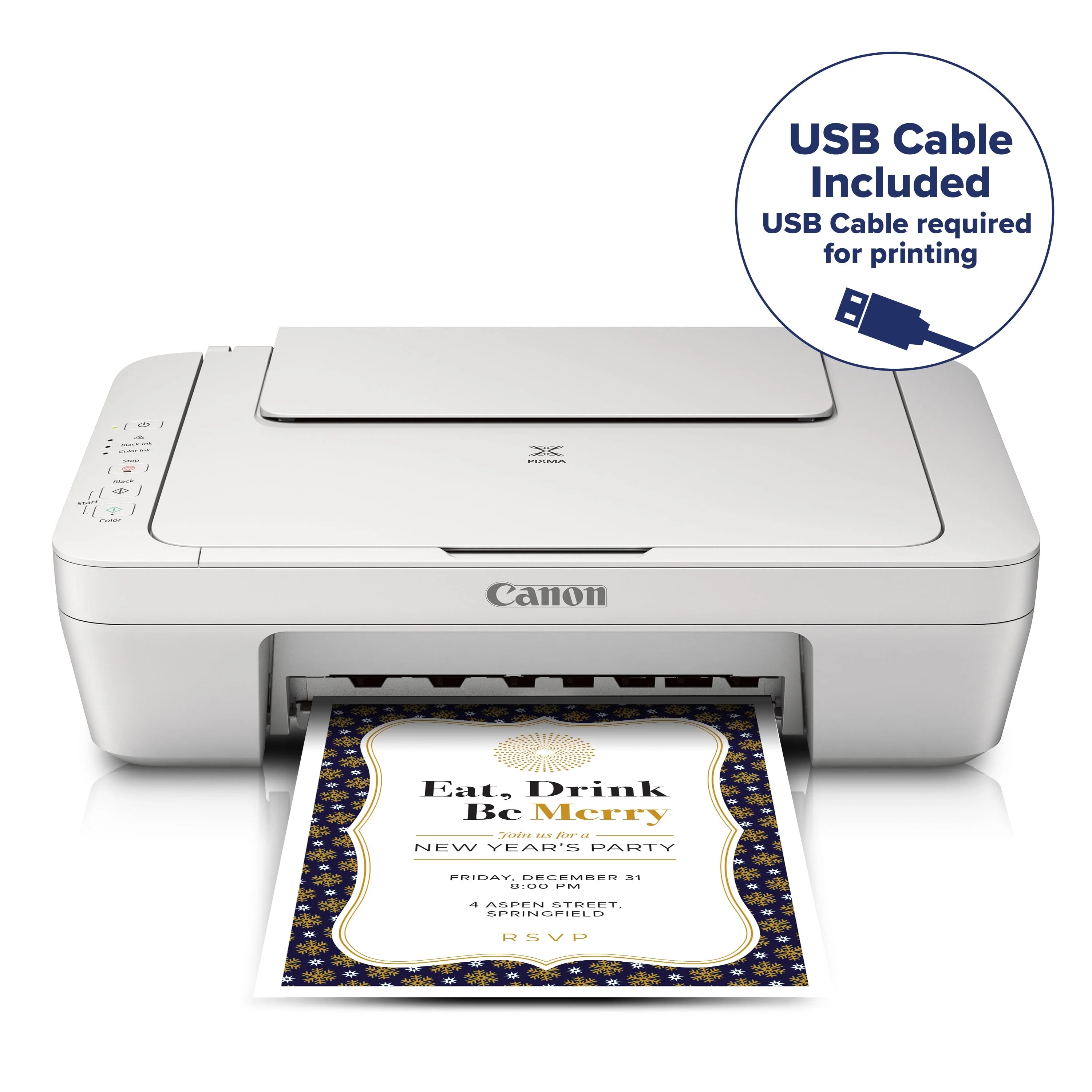 White All-in-One Color Inkjet Printer N555