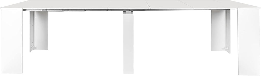 White Wooden Expandable Dining Table K3558