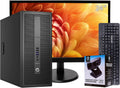 Desktop Tower Computer, Intel Core i5 Quad Core, 16GB RAM, 500GB Solid State Drive, Windows 10 Pro, 23.6 Monitor Z81370