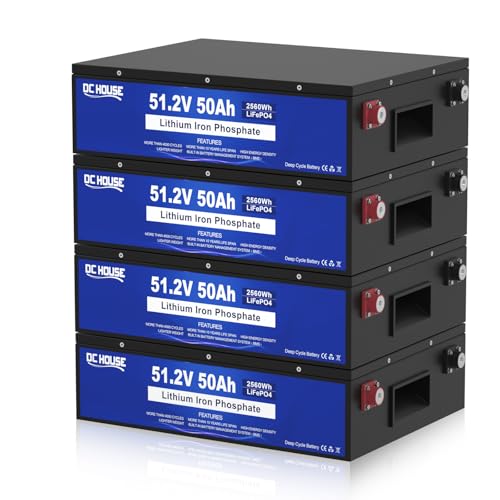 48V 100Ah LiFePO4 Golf Cart Battery with Metal Case P6602