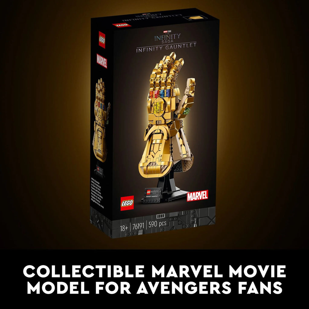 LEGO Marvel Infinity Gauntlet Set 76191, Thanos Glove with Infinity Stones, Collectible Adult Building Set F935289