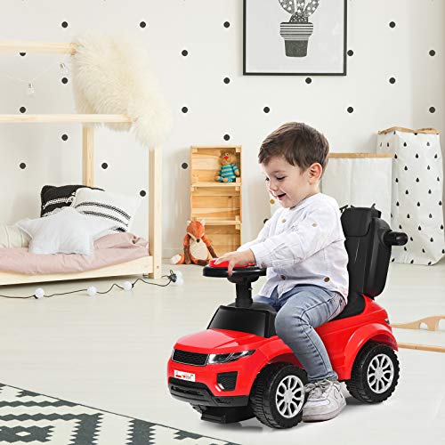 3 in 1 Ride on Push Car with Parental Handle (Pink) L557