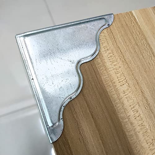 8 Pcs Antique Silver Metal Furniture Corner Protectors T601