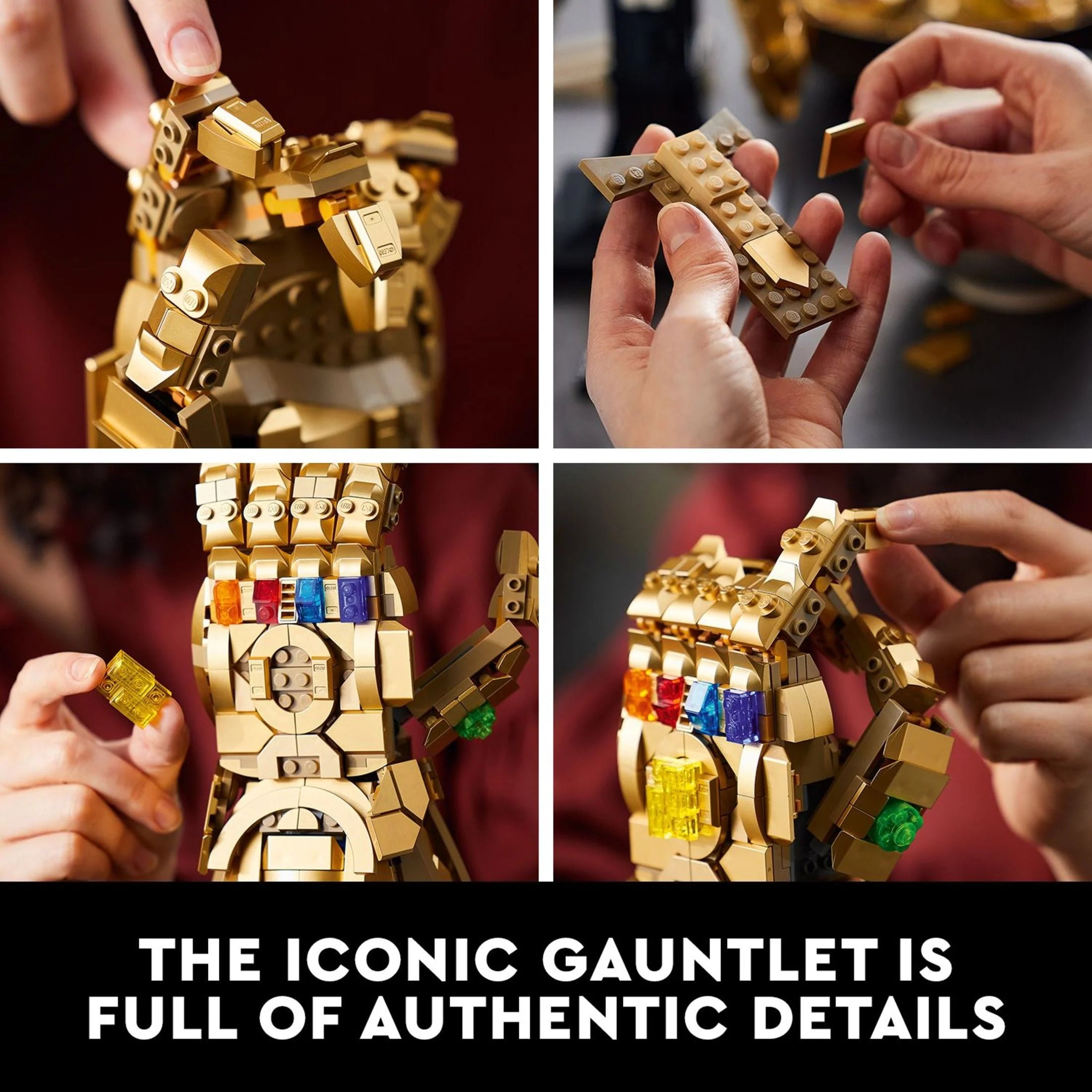 LEGO Marvel Infinity Gauntlet Set 76191, Thanos Glove with Infinity Stones, Collectible Adult Building Set F935289