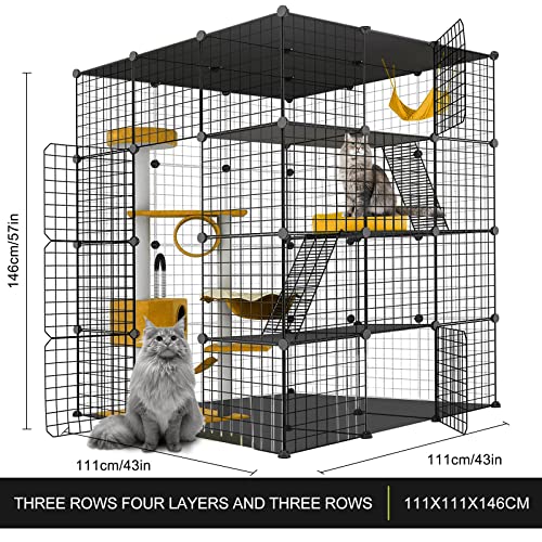 Large Cat Cage Metal Wire Playpen O527449