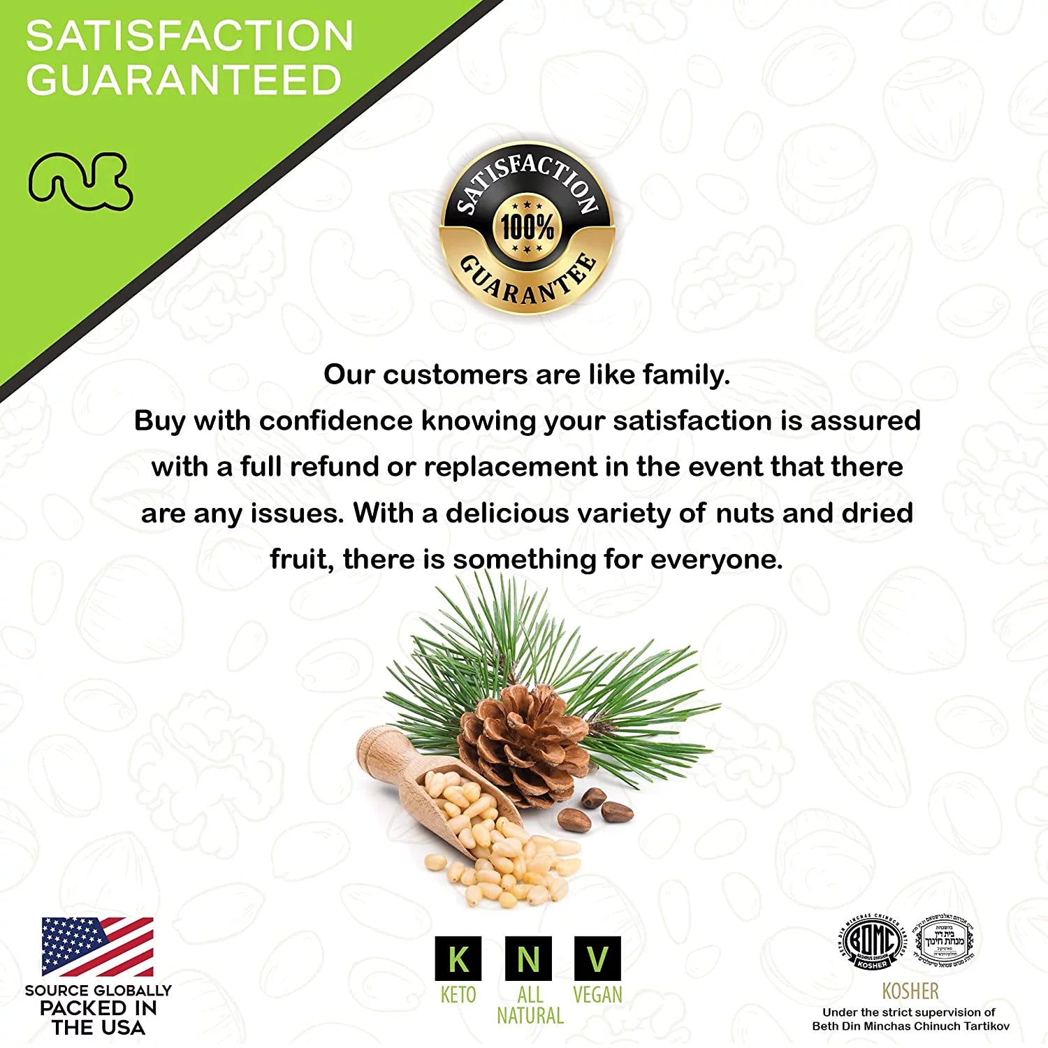 16oz Raw Pine Nuts G455