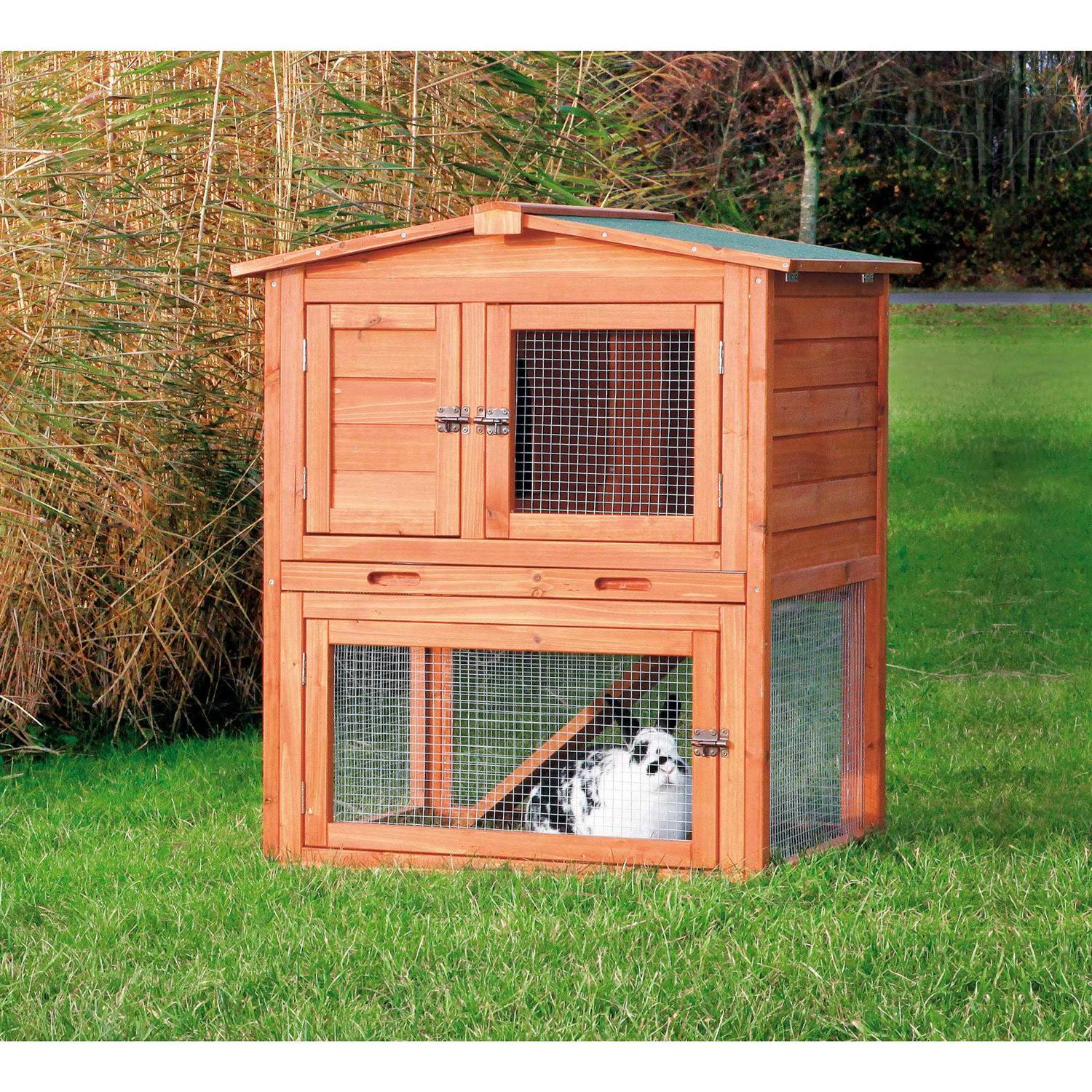 Rabbit Hutch with Peaked Roof F44388