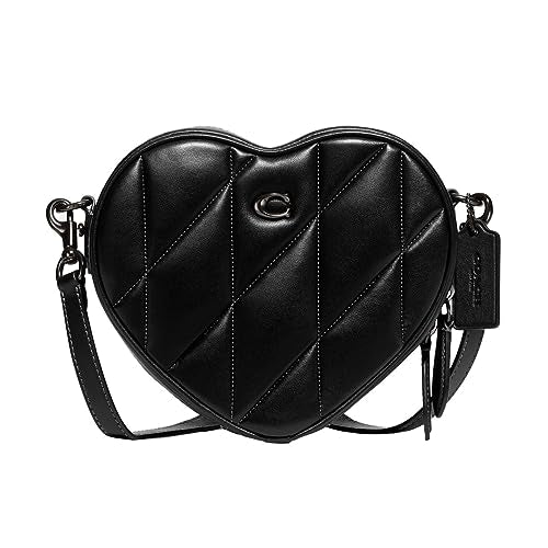 Quilted Leather Heart Crossbody E710078