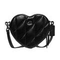 Quilted Leather Heart Crossbody E710078