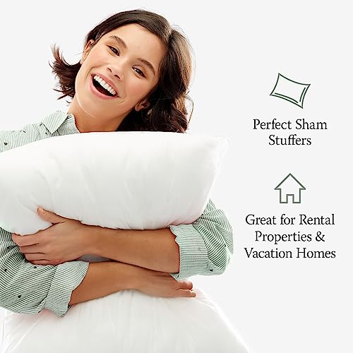 4-Pack Standard/Queen Jumbo Size Down Alternative Bed Pillows L706647