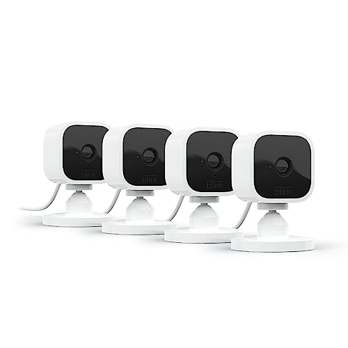 Compact indoor plug-in smart security camera, 1080p HD video, night vision, motion detection, two-way audio, 2 cameras (White) E959