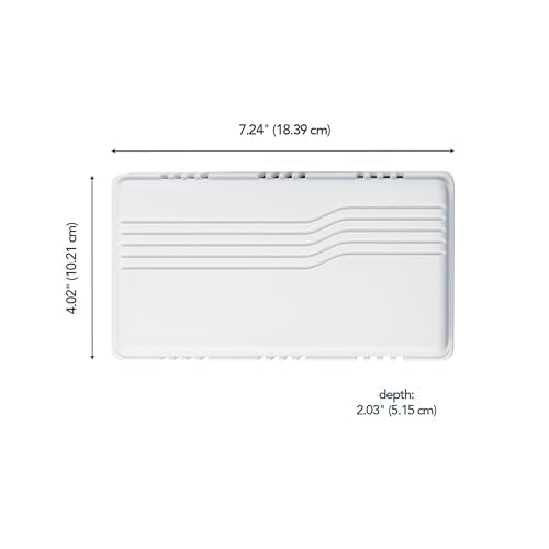 White Wired Mechanical Doorbell Chime, Plastic, 80 dB A509