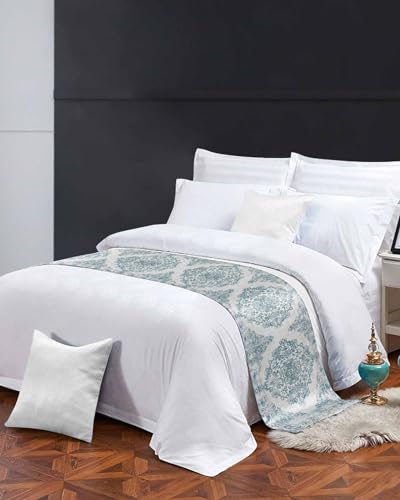 Teal Bed Runner Scarf King Size 94"x20" J901302