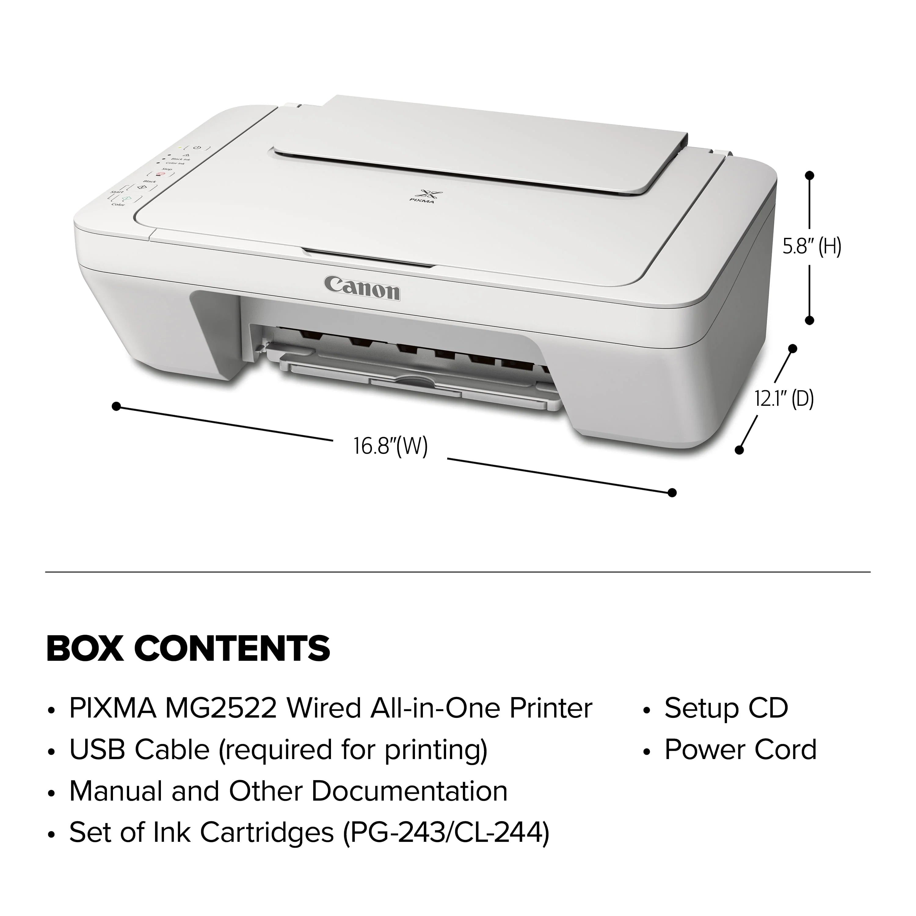 White All-in-One Color Inkjet Printer N555