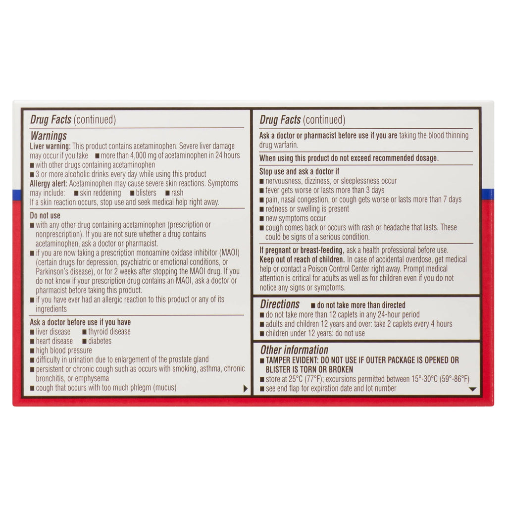 20 Count Sinus Congestion Relief Caplets Y37699