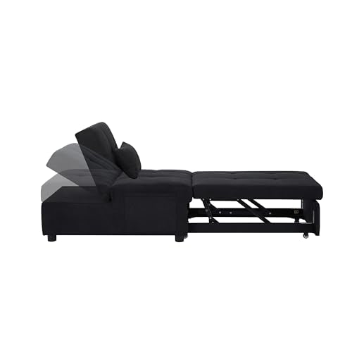 3-in-1 Adjustable Linen Sofa Bed D738581