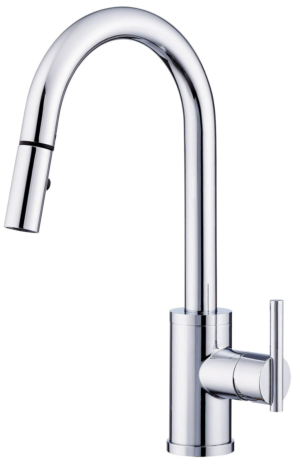 Chrome Pull Down Single Handle Kitchen Faucet F40936
