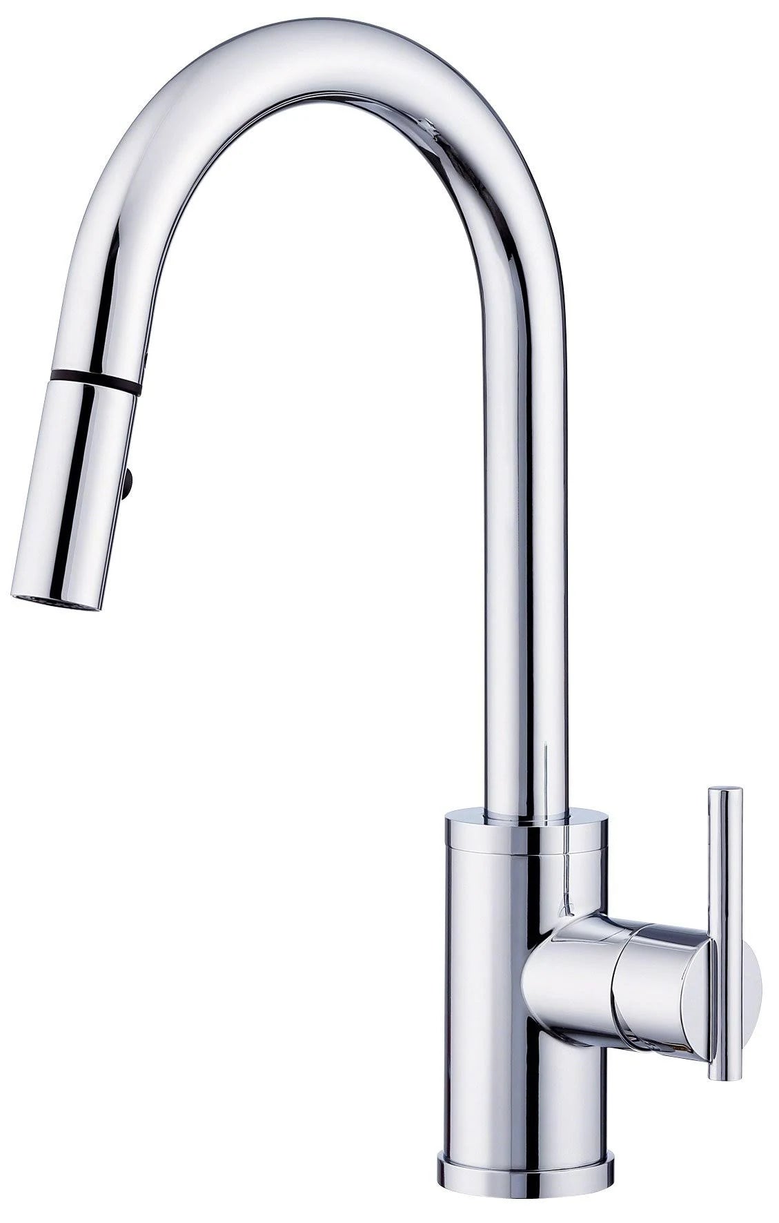 Chrome Pull Down Single Handle Kitchen Faucet F40936