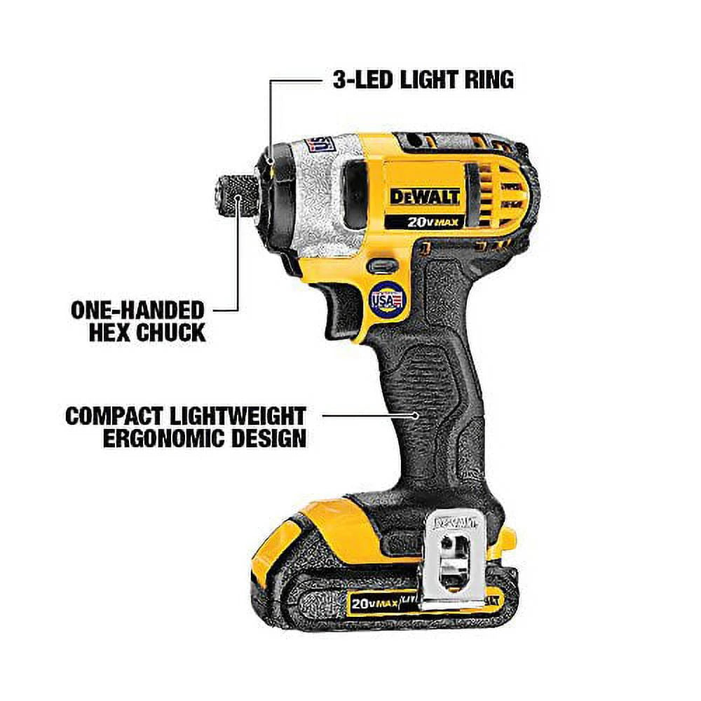 20V MAX Cordless Drill Driver Impact Driver Combo Kit 1.3 Ah Lithium Ion C63783