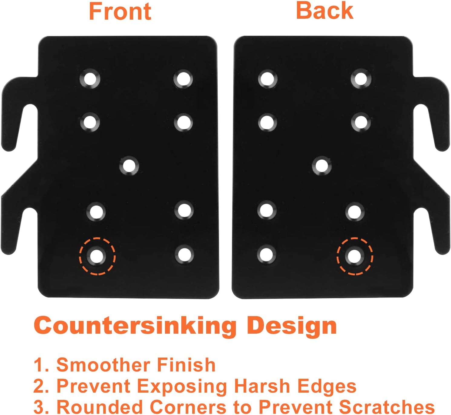 4 Pack Heavy Duty Bed Rail Hooks with Screws M95494