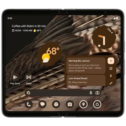 Obsidian 256 GB Foldable 5G Smartphone with Telephoto Lens and Ultrawide Lens H73791
