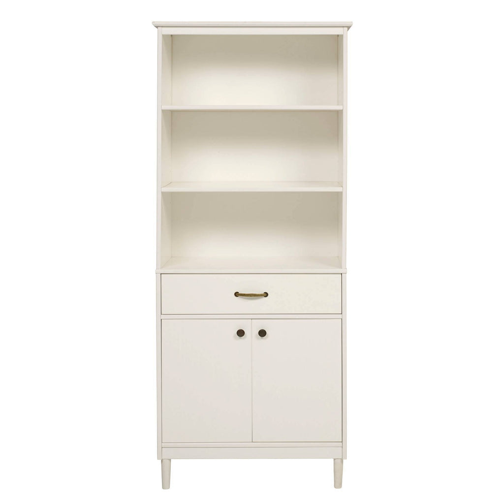 Solid Wood Storage Hutch White B561