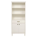 Solid Wood Storage Hutch White B561