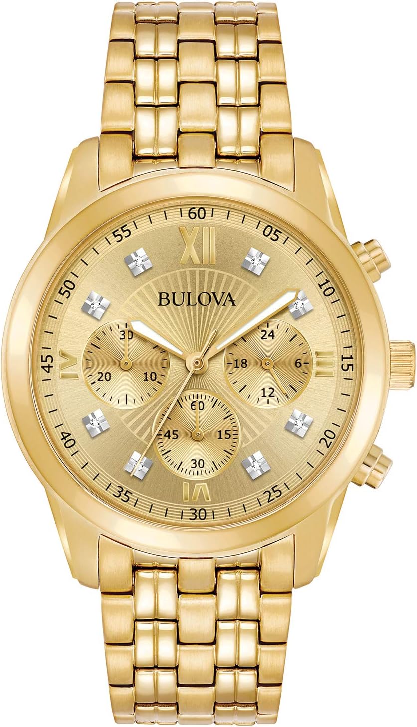 Gold Tone Stainless Steel Chronograph Quartz Watch N12530