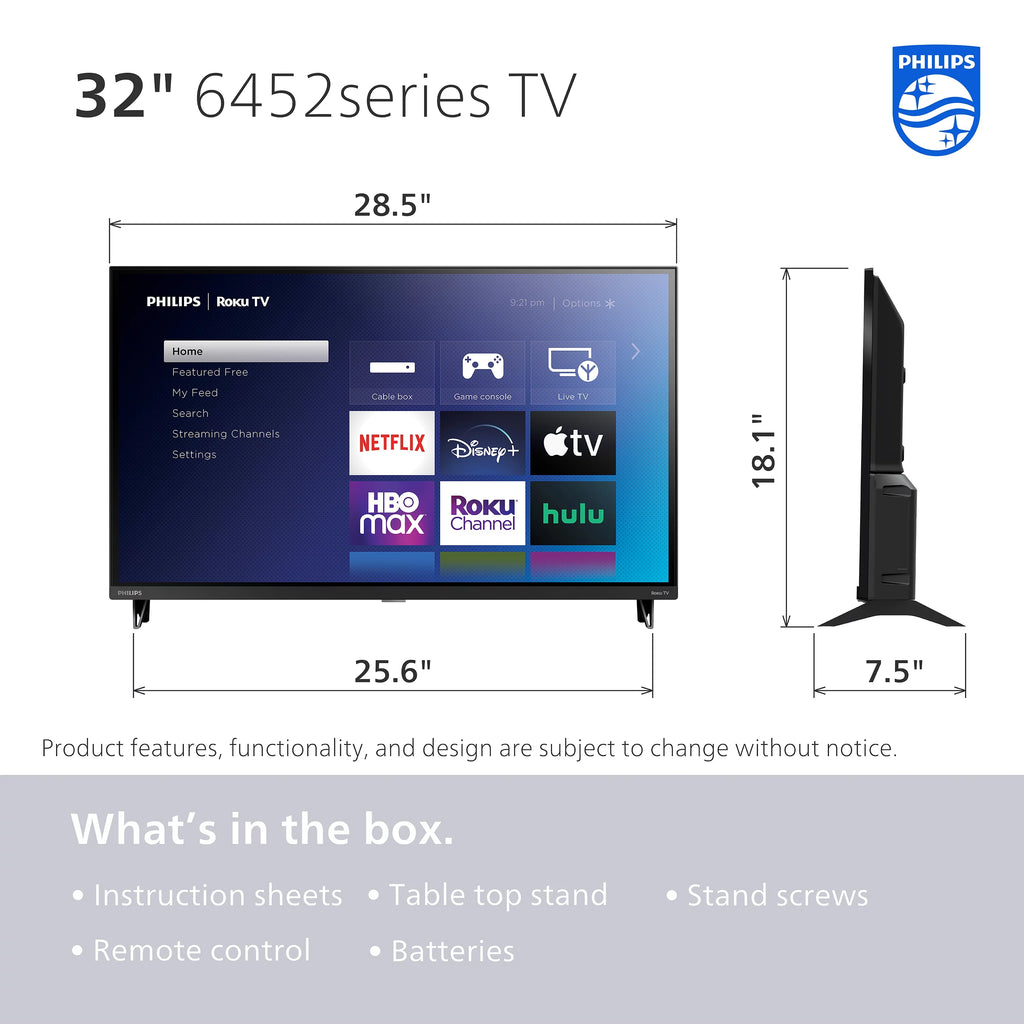32 Class HD Smart Roku LED TV B813