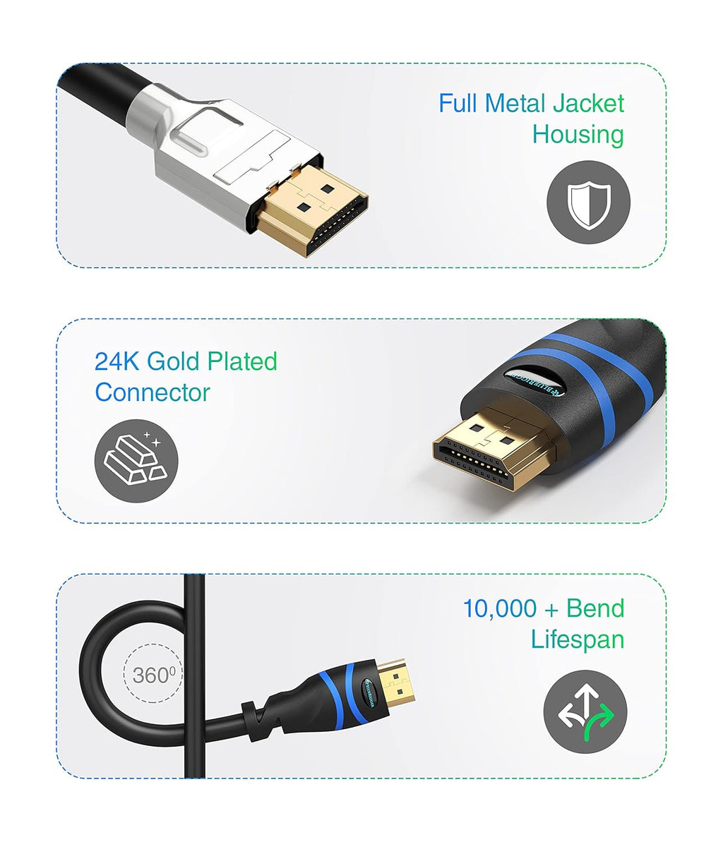 4K HDMI Cable Pack of 2 D5799
