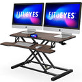 Height Adjustable Standing Desk 36" Wide Sit to Stand Converter Desk Tabletop Workstation for Dual Monitor Riser M561
