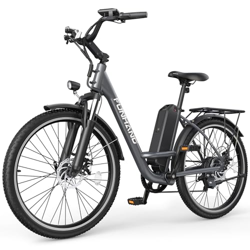 26" Step Thru Electric Bicycle with 48V Removable Battery D909