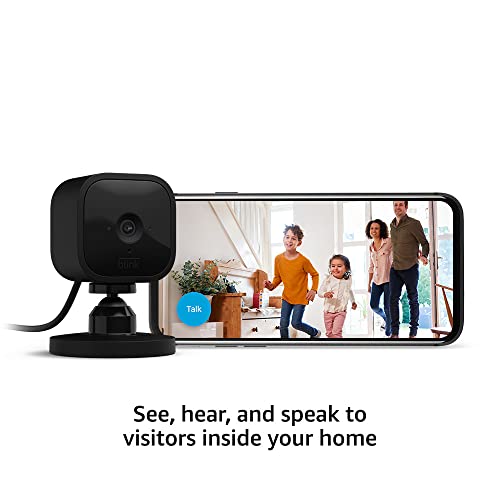 Compact indoor plug-in smart security camera, 1080p HD video, night vision, motion detection, two-way audio, 2 cameras (White) E959