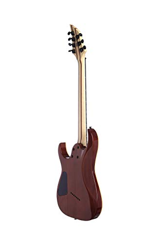 Trans Green 7 String Fanfret Electric Guitar T70889