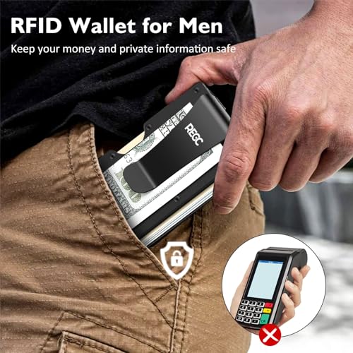 Carbon Fiber Metal Slim Wallet M734