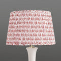 Block Print Pleated Lamp Shade Sage 16x22 B6593