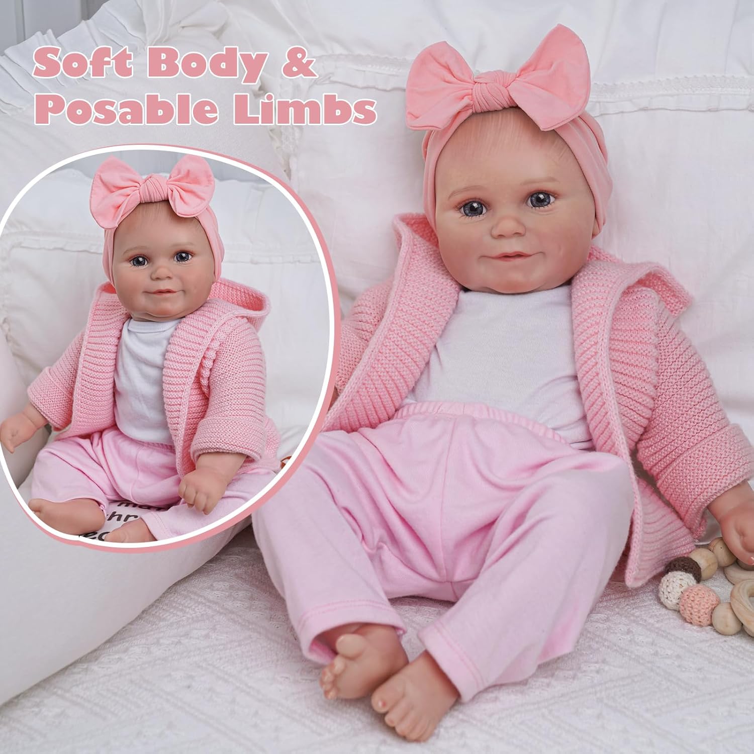 20 Inches Soft Body Realistic Reborn Baby Doll N3737