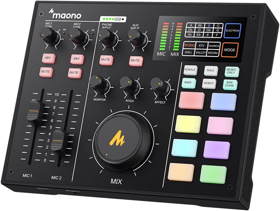 Audio Interface with DJ Mixer and Sound Card G40941