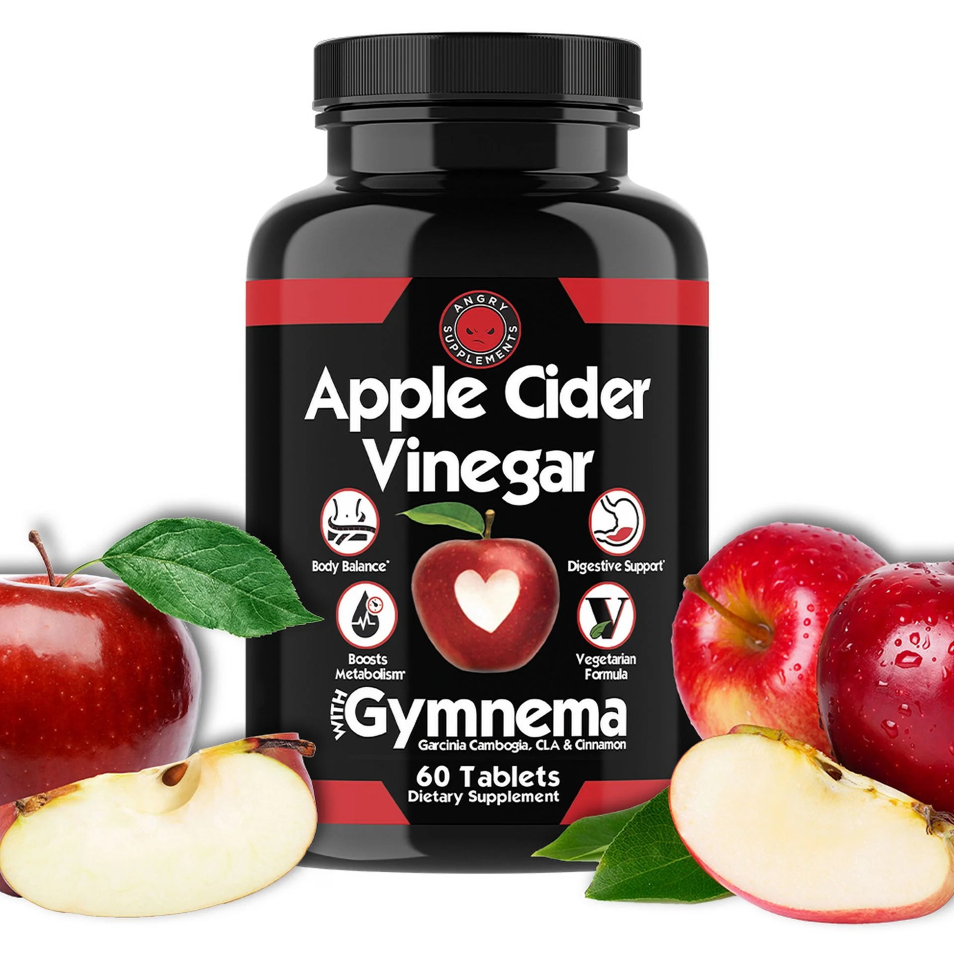 60 Tablet Apple Cider Vinegar Garcinia Cambogia Fat Burner (2 Pack) Y739