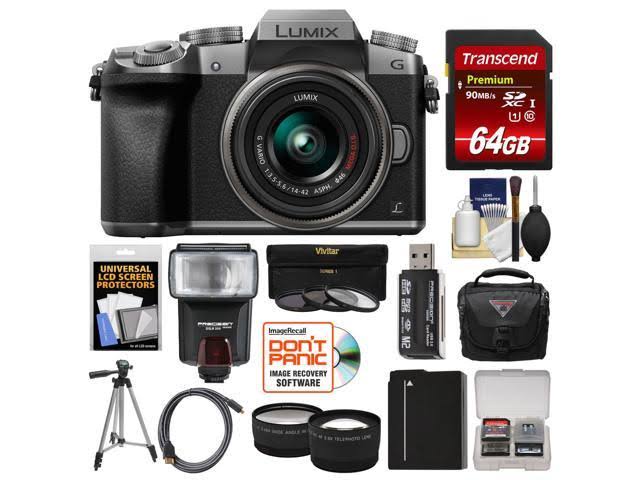 Silver Digital Camera with 14-42mm Lens Kit P716652