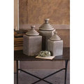 3 Piece Textured Ceramic Kitchen Canister Set L32030