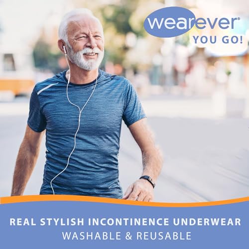 Gray L Pack of 3 Reusable Washable Incontinence Underwear K25276