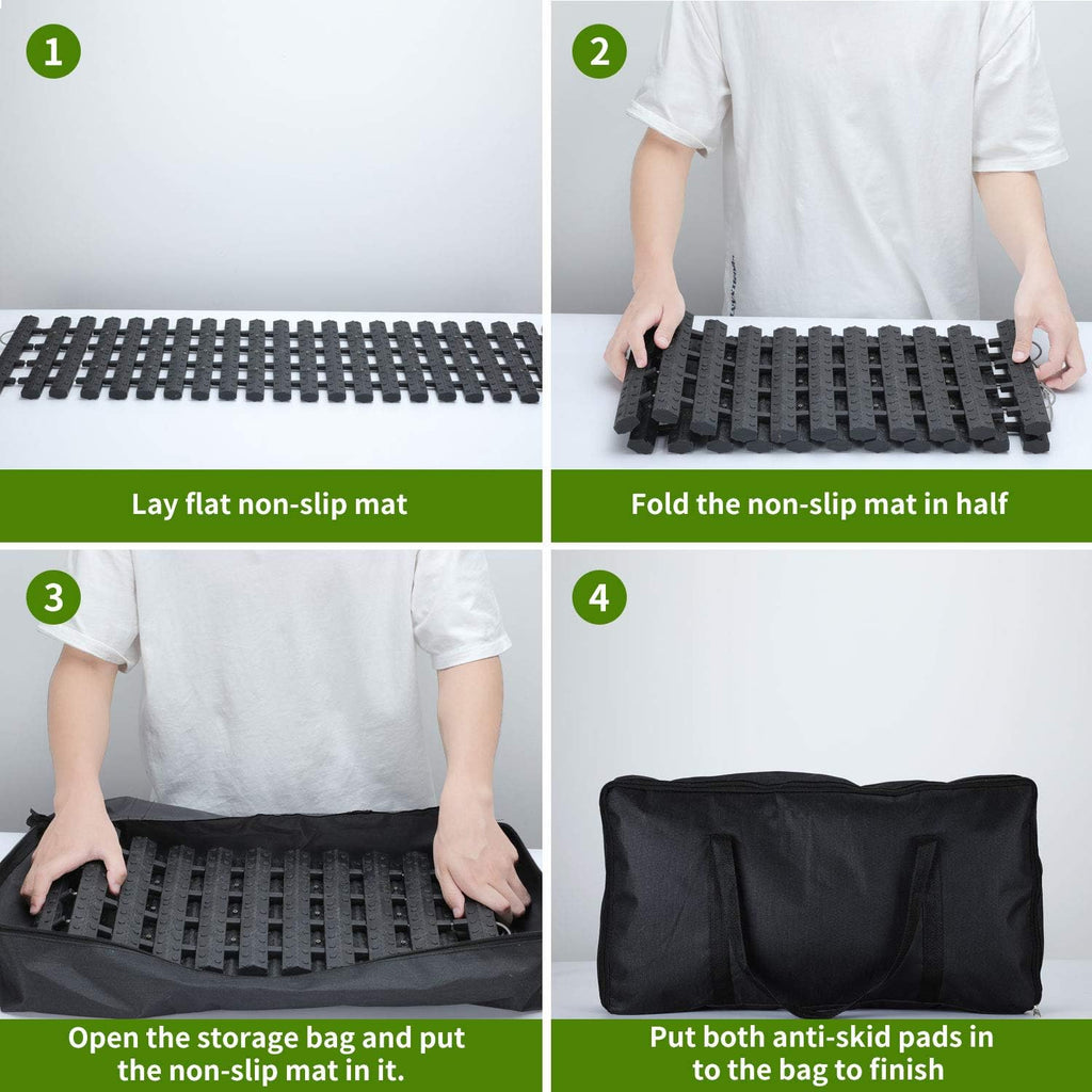 2 pcs Tire Traction Mats 39.3 x 10.8 F34018